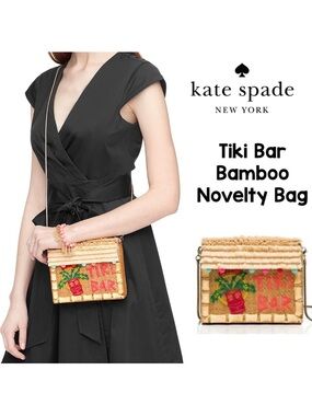 Kate Spade Breath of Fresh Air Tiki Bar Clutch Bag